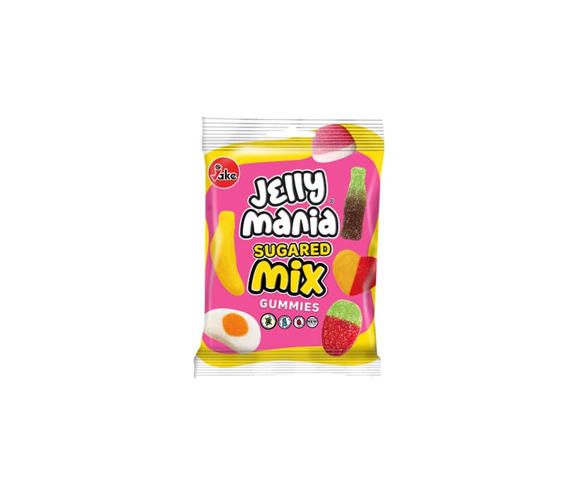 JAKE - Jelly Mania SUGAR MIX / MELANGE SUCRE Gomme HALAL 100G x 18