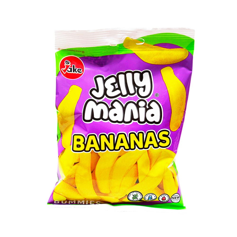 JAKE - Jelly Mania BANANAS / Gum HALAL 100G x 18