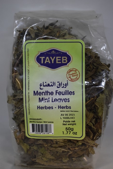 Feuilles de menthe séchées TAYEB