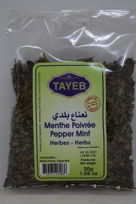 Menthe poivrée TAYEB - Sachet 30g x 24