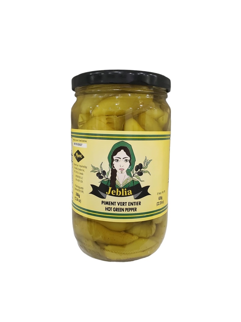 JEBLIA Hot Green Pepper Bocal 72cl x 8