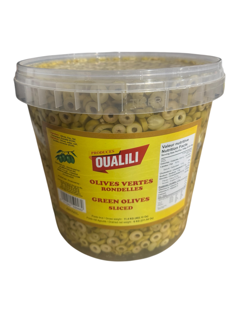 Slices green olives OUALILI 6 kg
