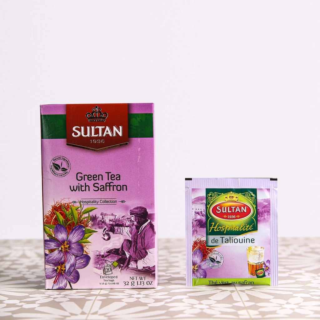 Thé vert au safran SULTAN 32g x 12