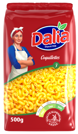 Pâtes coquillette DALIA 500g