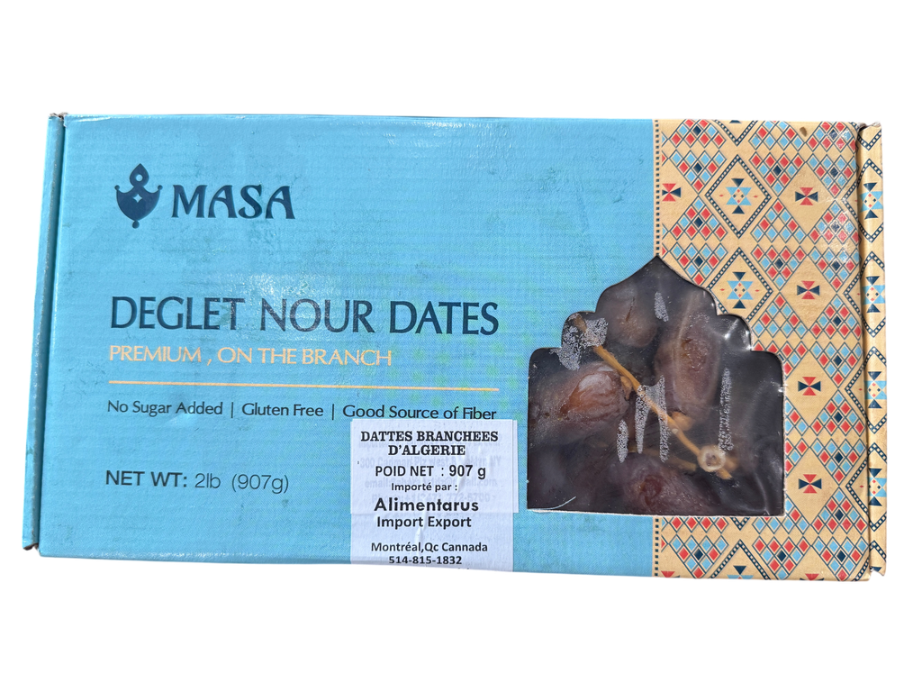 MASA - Dattes deglet nour de l'Algérie 2 LBS x 12 (907g)