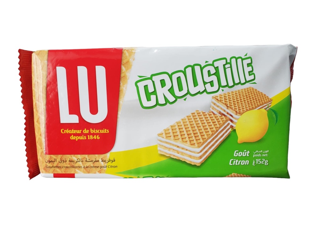 Biscuit LU ALGERIE Croustille Citron 152g x 24