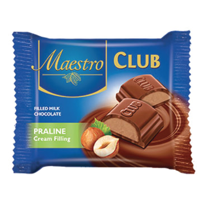 Milk Chocolate Filled with Praline Cream MAESTRO 45g