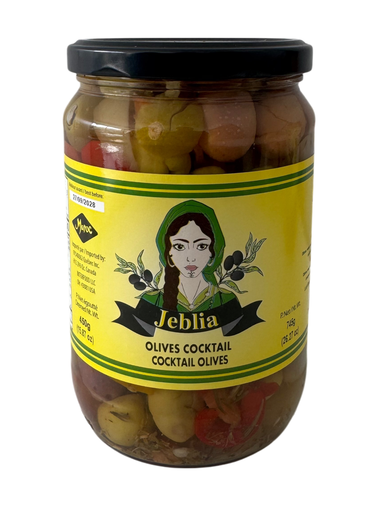 JEBLIA Olives Cocktail Bocal 72cl x 8