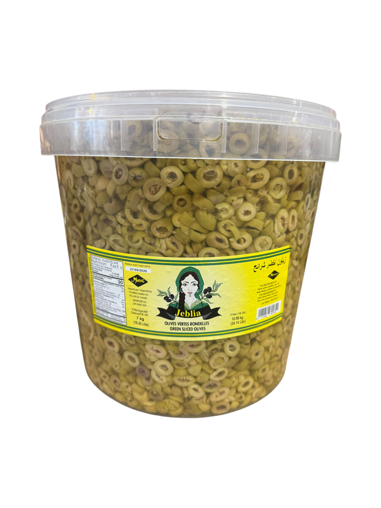 JEBLIA Slices Green Olives 7kg