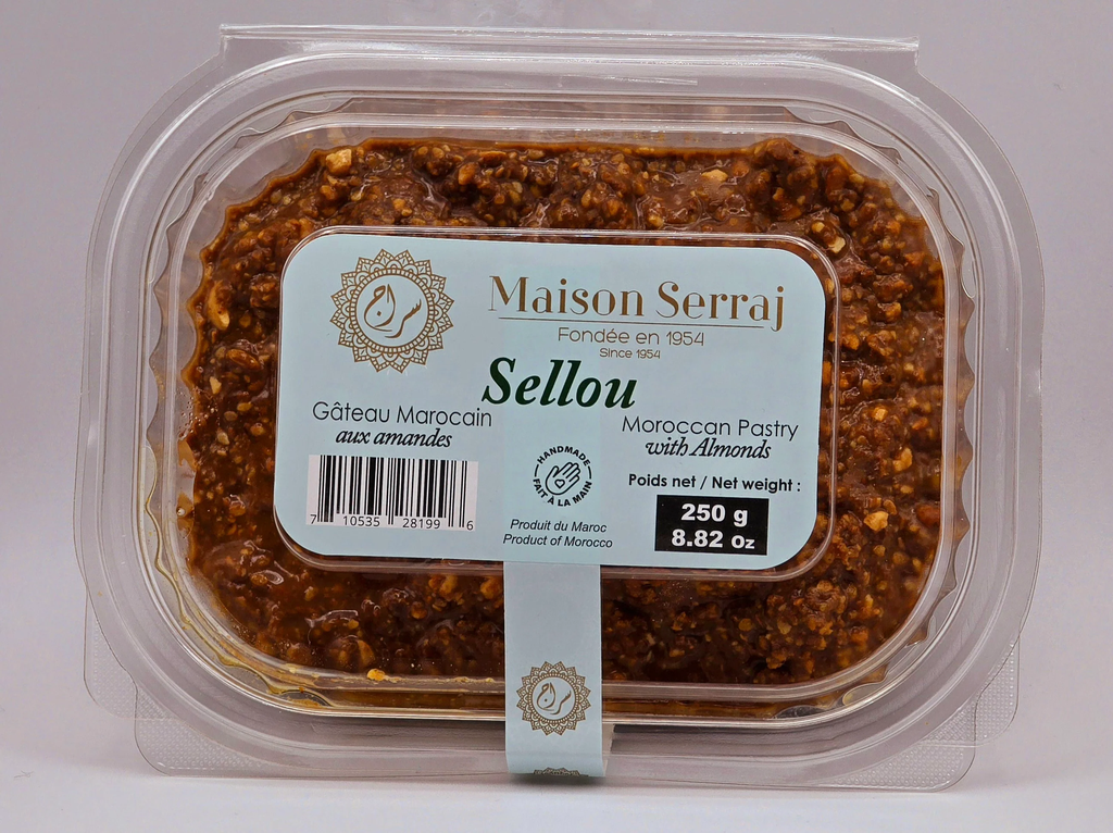 MAISON SERRAJ - Gâteaux Marocains SELLOU 250 g