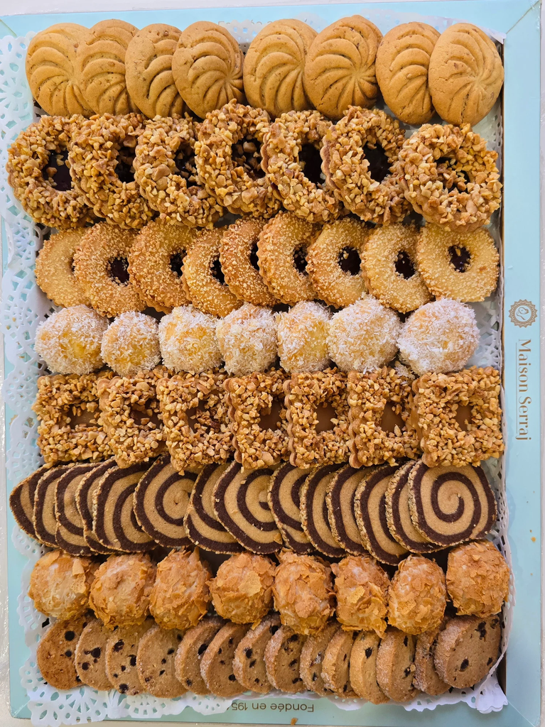 Gateaux Marocains PLATEAU SABLÉ MINI 600g x 8