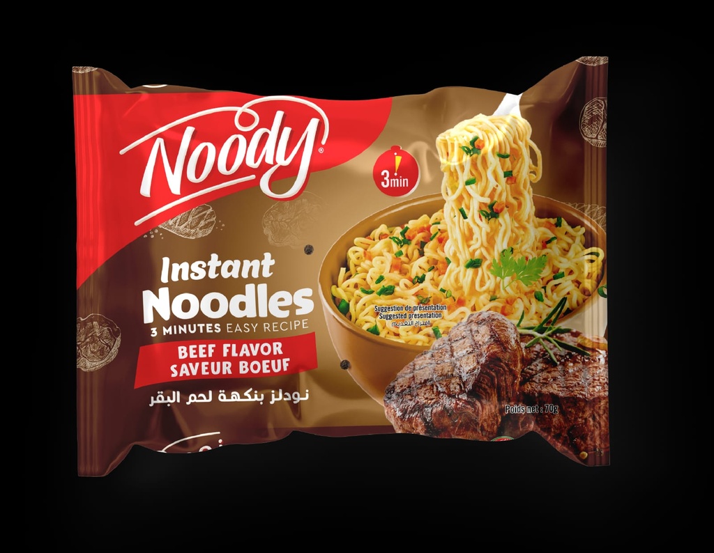 Pack Nouilles Instantanées NOODY Saveur Boeuf