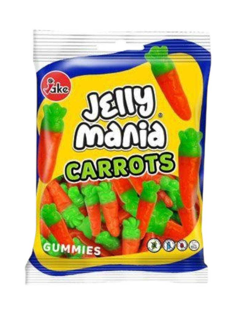 JAKE - Jelly Mania CARROT / CAROTTE Gomme HALAL 100G x 18