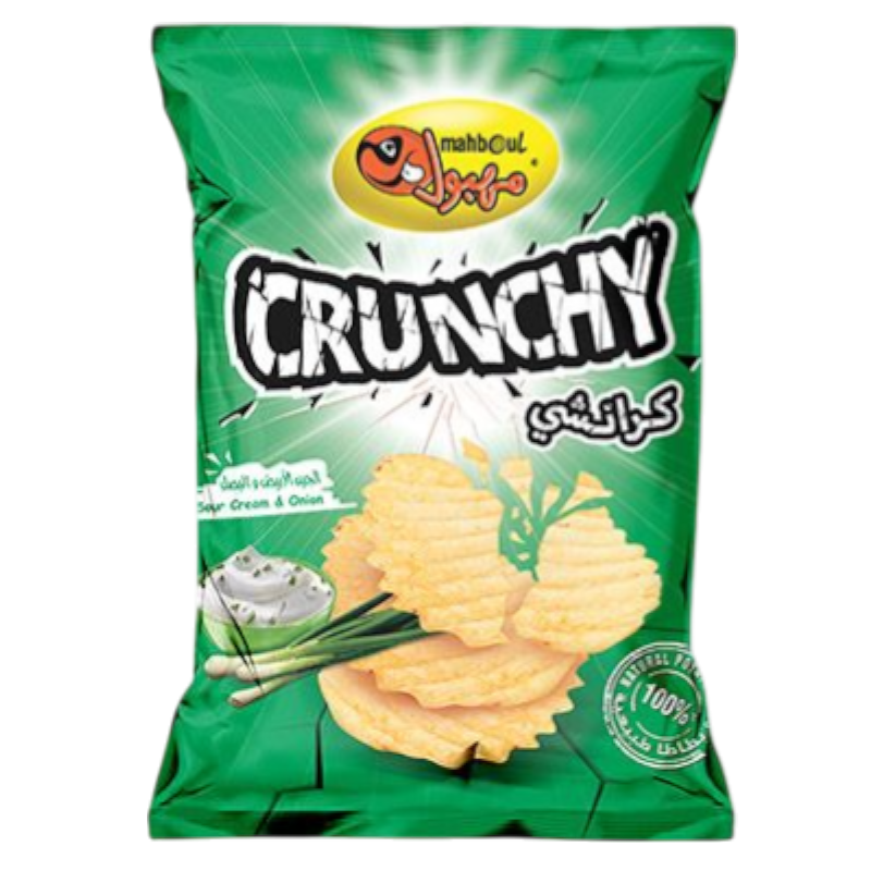 MAHBOUL CRUNCHY SOUR CREAM & ONION Potato Chips 85g x 10