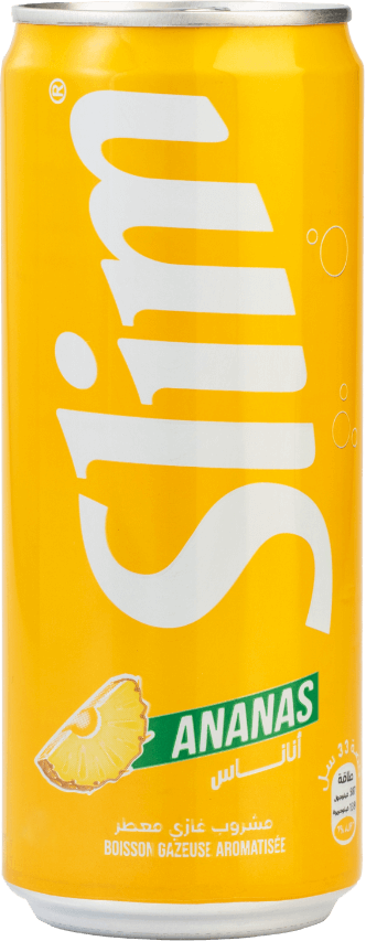 Boisson gazeuse SLIM Ananas Cannettes  24CL x 6