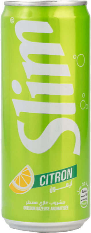 Boisson gazeuse SLIM CITRON Cannettes  24CL