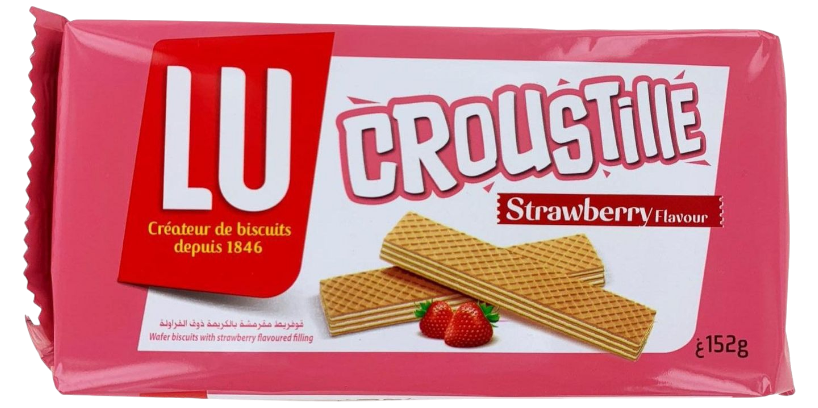 LU Biscuit Croustille Fraise 152g x 24