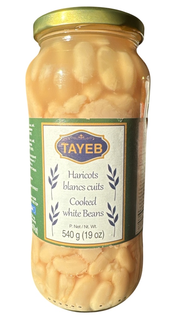 TAYEB Cooked White Beans 540g x 12