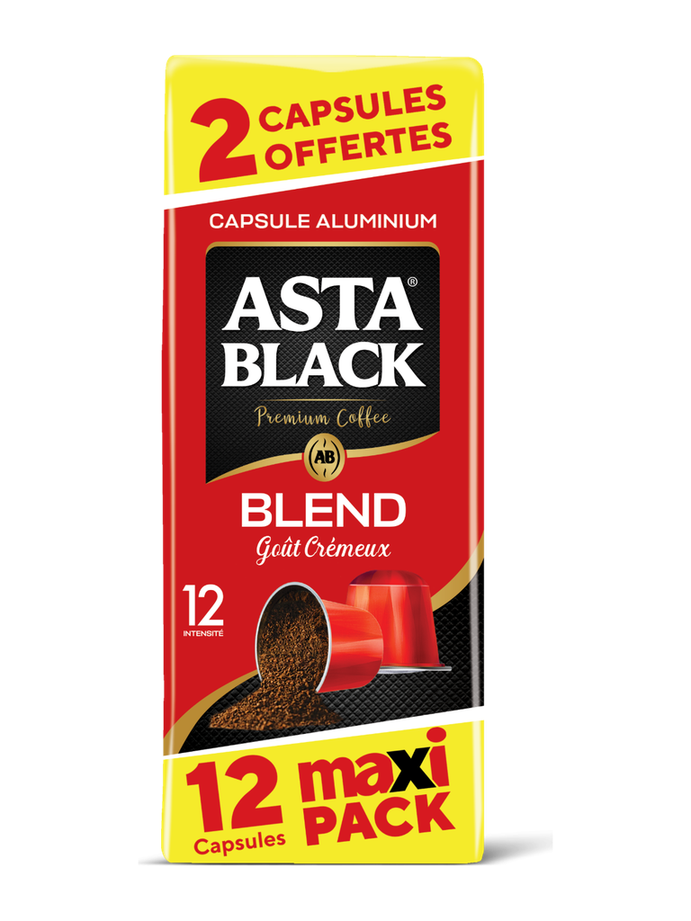ASTA Café BLACK BLEND 10 Capsules (Intensité 12) x 10