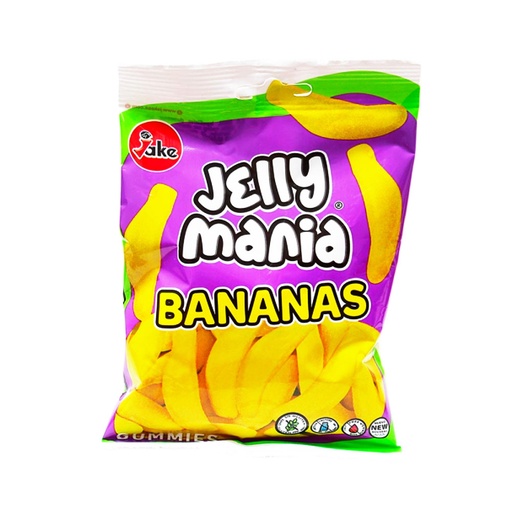 [JKJMBN100g] JAKE - Jelly Mania BANANES / BANANES Gomme HALAL 100G x 18