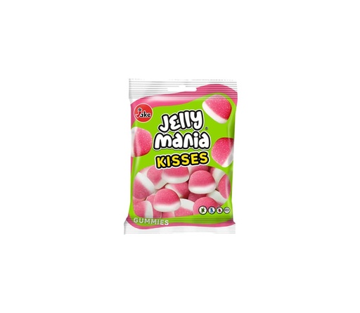 [JKJMKS100g] JAKE - Jelly Mania KISSES / BISOUS Gomme HALAL 100G x 18