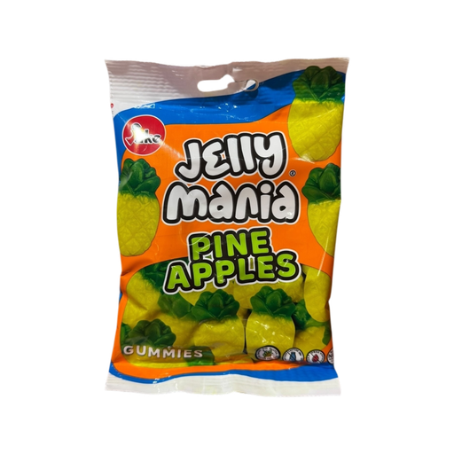 [JKAN100g] JAKE - Jelly Mania PINEAPPLES / Gum HALAL 100G x 18
