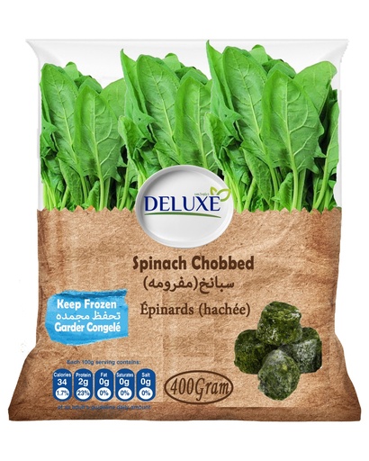 [CGEH400G] CONGELÉ Épinards Hachées DELUXE 400 G X 20