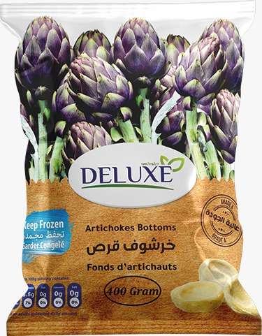 [CGFA400G] CONGELÉ Fonds d'artichauts DELUXE 400 G X 20