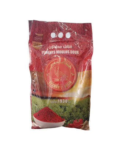 [EPBELK5KG] Piments Moulu Doux -Paprika - BECHAR EL KHEIR Sachet 5kg