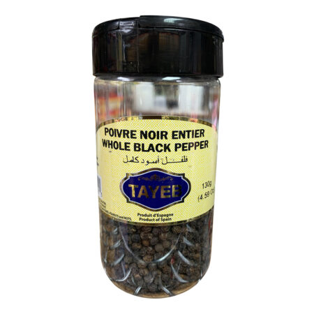 [ETBPVNG130G] Whole Black Pepper TAYEB - Jar 130g