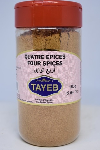 [ETBQE160G] Quatres Epices TAYEB - Bocal 160g