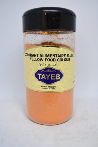 [ETBCAJ180G] Colorant Alimentaire Jaune TAYEB - Bocal x 12