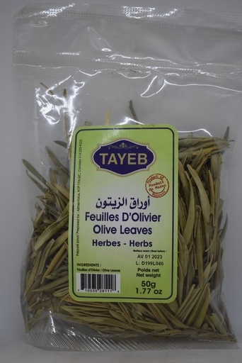 [ETSFO50gx24] Feuilles d'olivier TAYEB - Sachet 50g