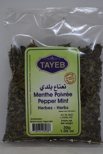 [ETSMP30g] Menthe poivrée TAYEB - Sachet 30g x 24