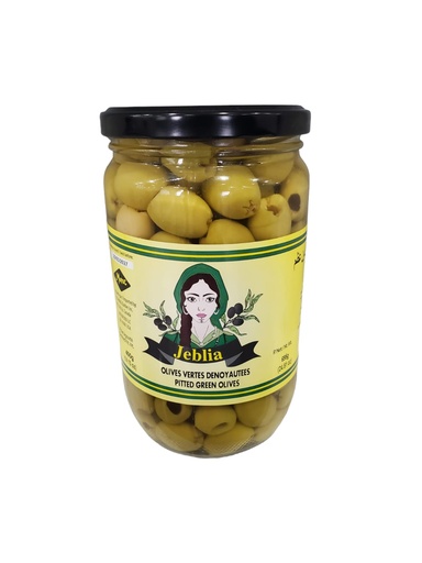 [JBOVD72CL] JEBLIA Olives Vertes Dénoyautées Bocal 72cl x 8