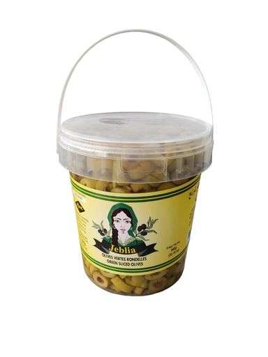[JBOVR940G] JEBLIA Olives Vertes Rondelles 940G x 12