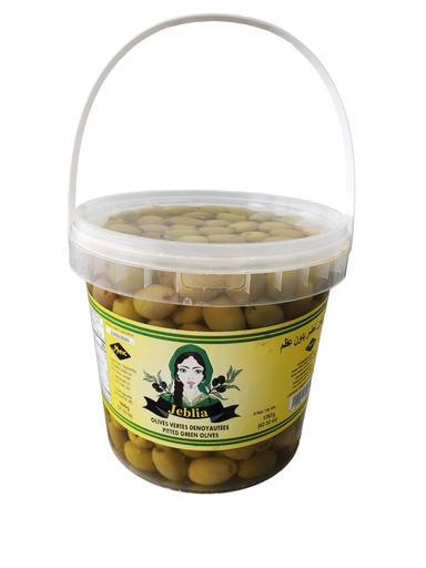 [JBOVD1.7KG] JEBLIA Olives Vertes Dénoyautées 1.7 KG x 6