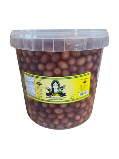 [JBOVSK7.50KG] JEBLIA Red Olives Style Kalamata 7.50 kg