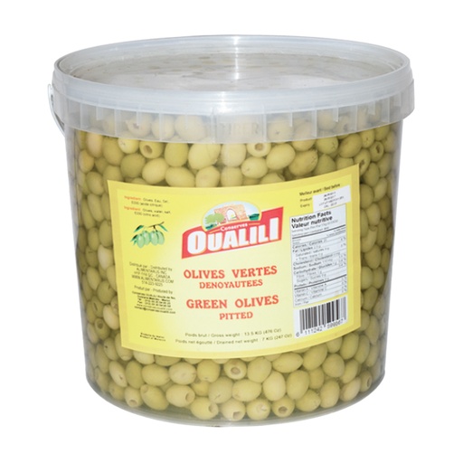[OVD6KG] Pitted Green Olives OUALILI 6kg