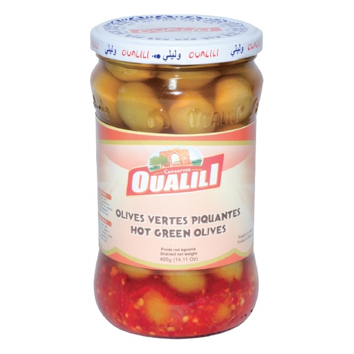 [OVP6-72cl] Olives Vertes piquantes OUALILI 400g