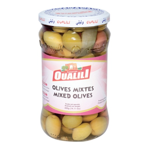 [OMO6-72cl] Olives Mixtes OUALILI 400g
