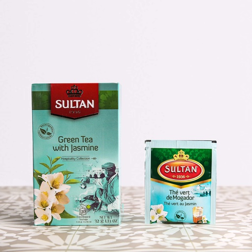 [TSHMGx12] Thé vert au jasmin SULTAN 32g x 12