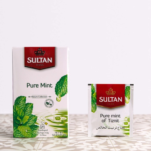 [TSmNx12] Tisane pure menthe SULTAN 32g x 12