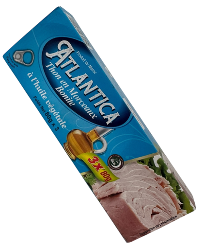 [ATTHHV80GX3] ATLANTICA Thon à l'Huile Végétale (Pack 80g x 3)