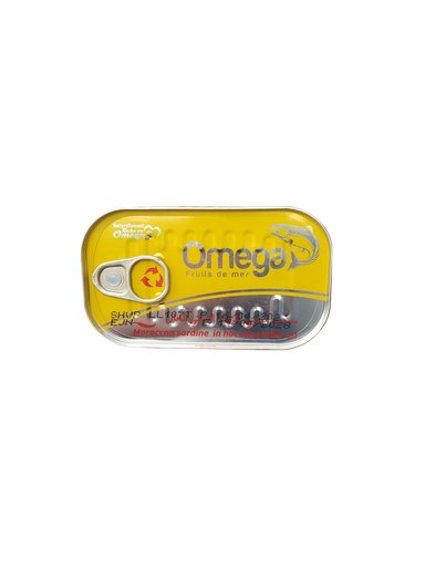 [OMGSHP125g] OMEGA sardines à l'huile végétale pimentée 125g