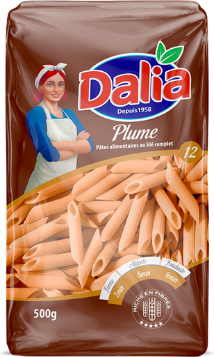 [DLPPLBC500] Pâtes plume Blé Complet DALIA 500g