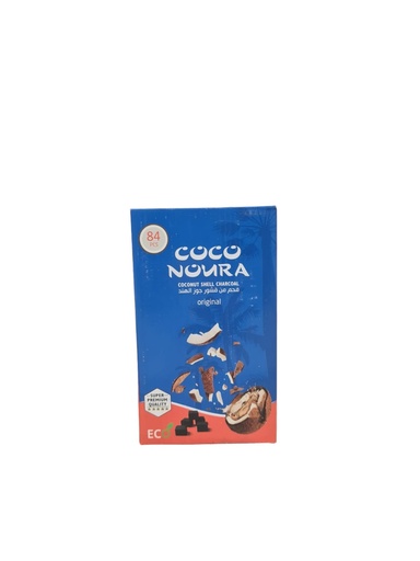 [CHBCN84] Coconut shell charcoal 84 PCS COCO NOURA (25x25x22mm)