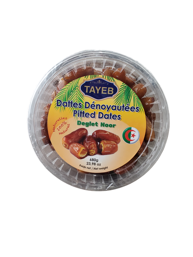 [DAD680g] Algeriean PITTED Dates Deglet Nour 680g x 12