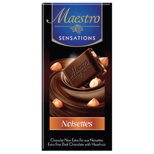 [CHMNS90G] Chocolat Noir à la noisette MAESTRO 90 gr