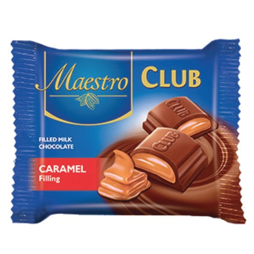 [CHCC45G] Chocolat au Lait Fourée au caramel MAESTRO CLUB 45g